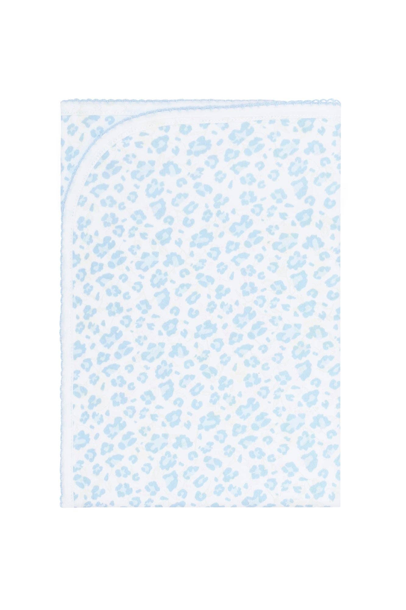 Nellapima - Blue Cheetah Print Blanket