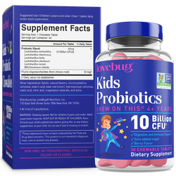 Image of LoveBug Probiotics - Kids Probiotics - Chewable