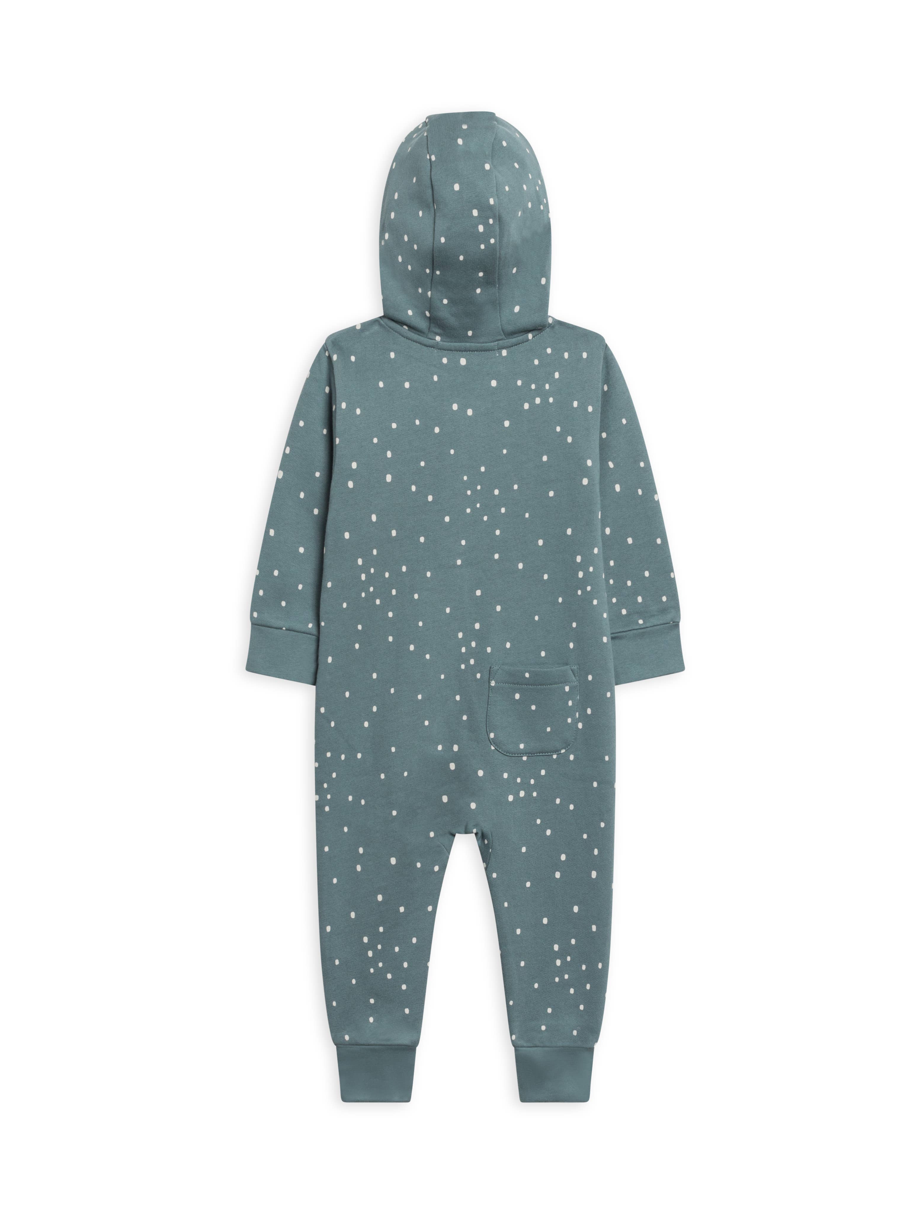 Image of Colored Organics - Greer Fleece Hooded Zipper Romper