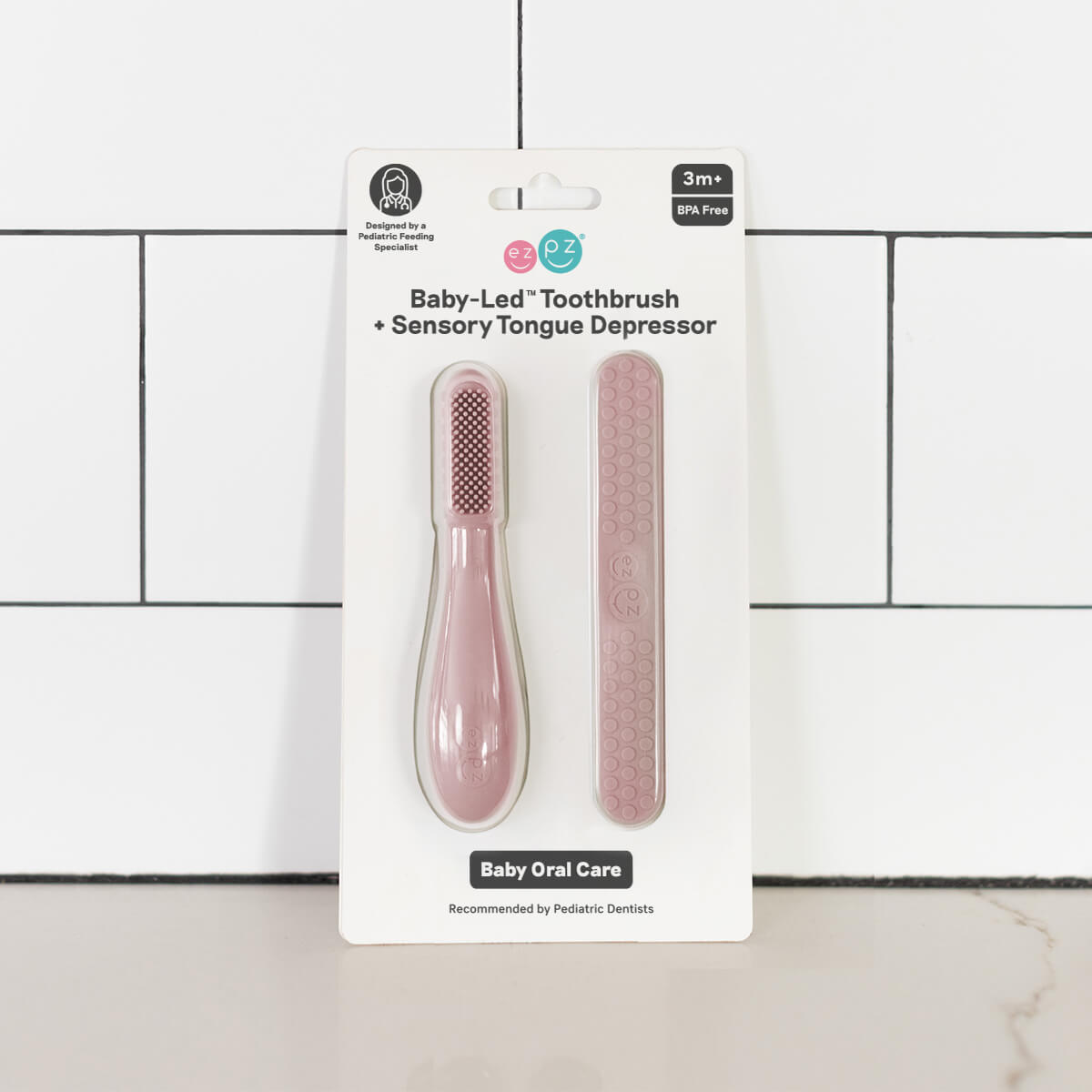 Image of Baby-Led™ Toothbrush + Tongue Depressor