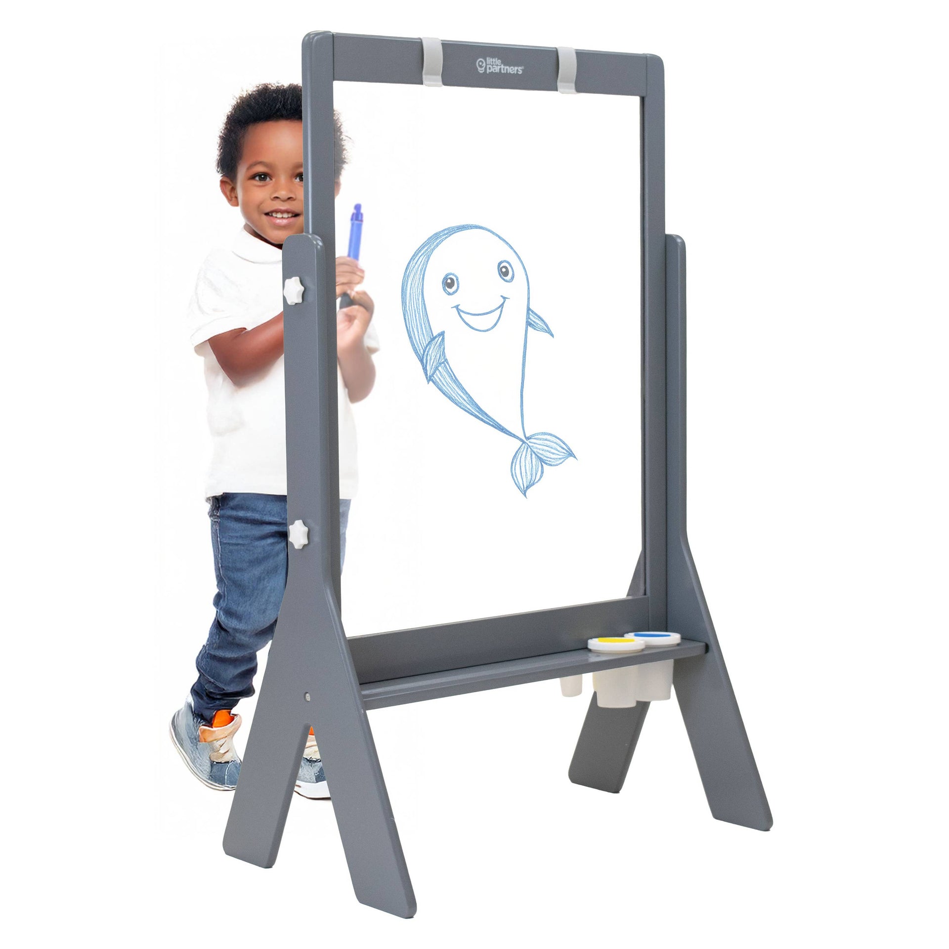 Little Partners - Peek-A-Boo Art Easel - Transparent Art Easel