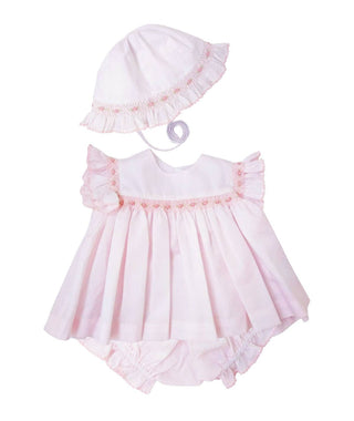 Marco and Lizzy - Pink Batiste Diaper Cover Set