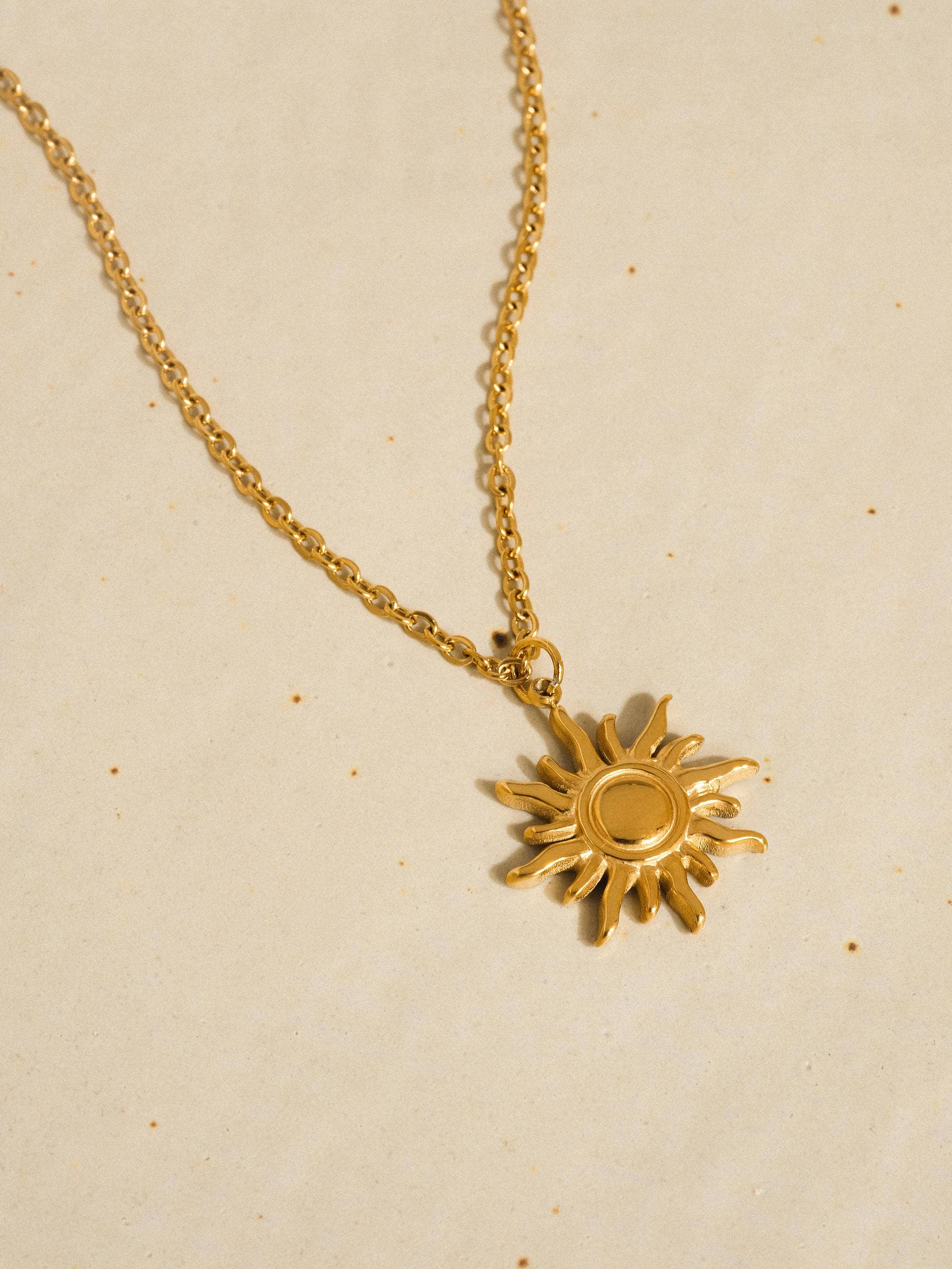 Image of Costa 18K Gold Sun Necklace