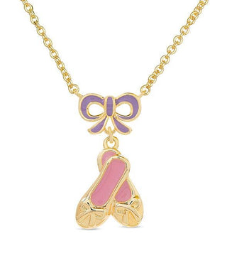 Ballerina Slippers & Bow Necklace