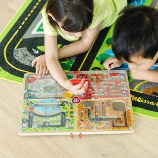 Melissa & Doug Paw Patrol Wooden 4-in-1 Magnetic Wand Maze Board