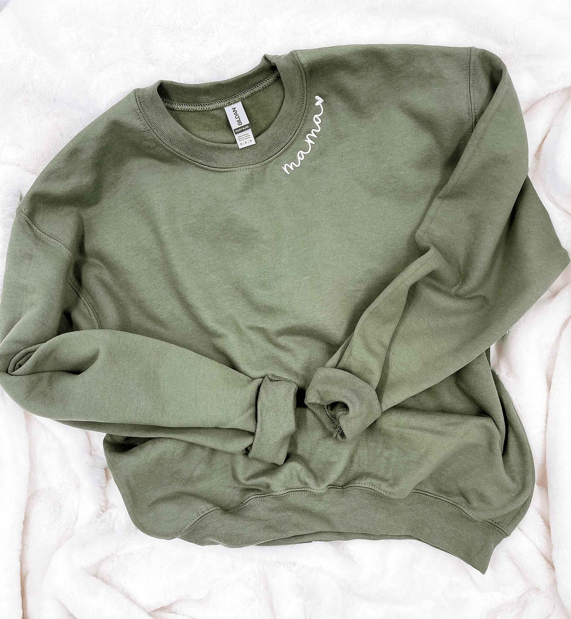 Bash - Mama Sweatshirt, Mama Collar Sweatshirt, Embroidered