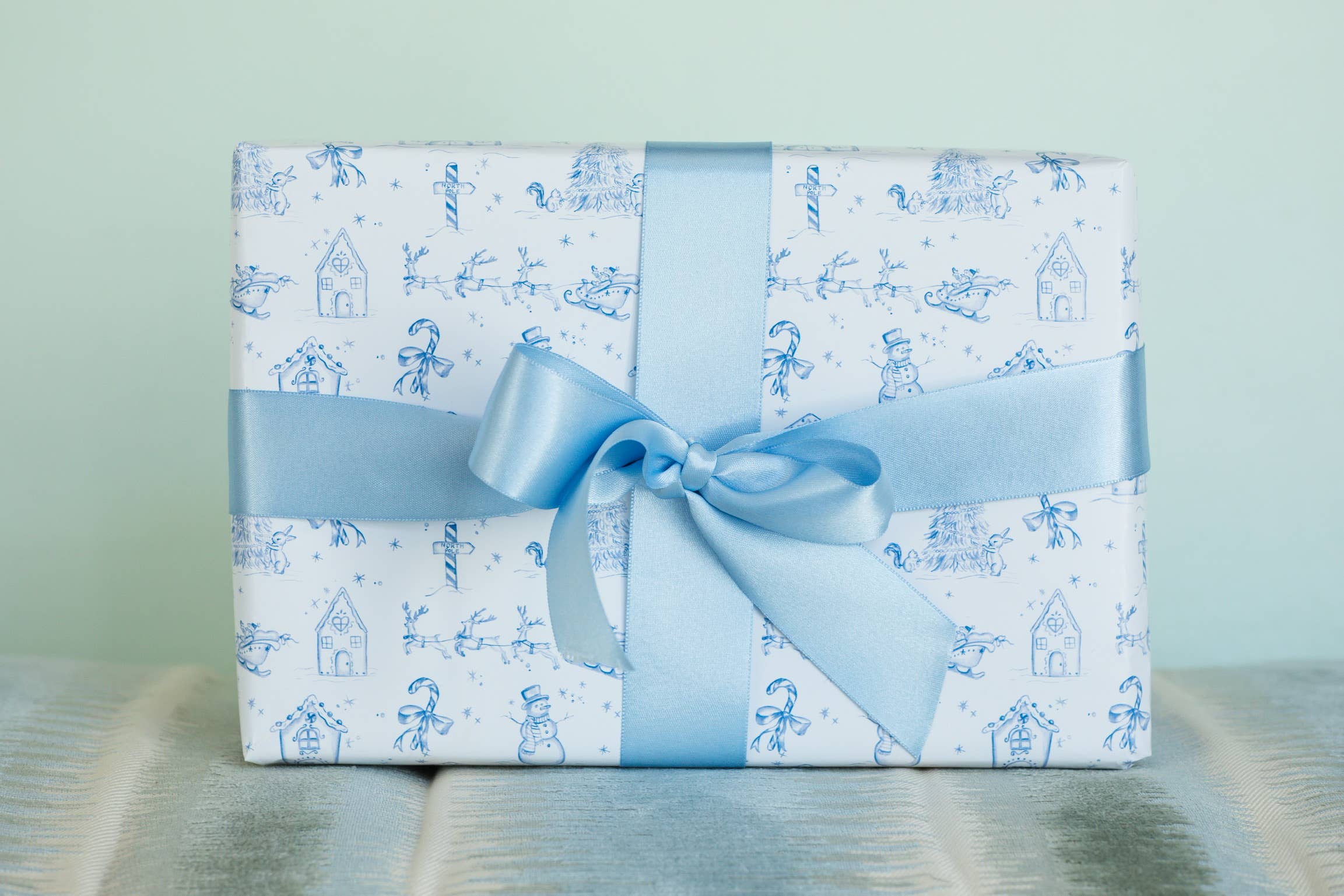 Image of Pearly Gates Designs - Winter Wonderland Toile Wrapping Paper