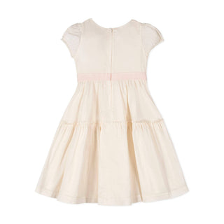 Hope and Henry - Organic Puff Sleeve Tiered Party Dress