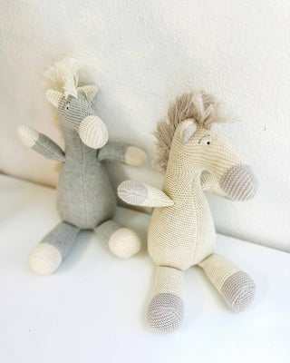 Viverano Organics - Horse Knit Stuffed Animal Soft Baby Toy (Organic Cotton)