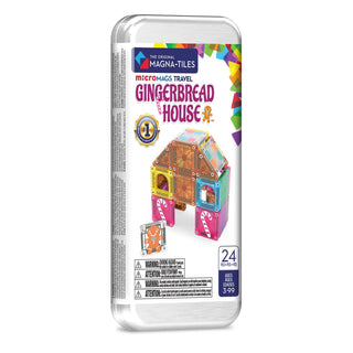 Magna-Tiles - MicroMAGS Gingerbread House 24 Piece Travel Set