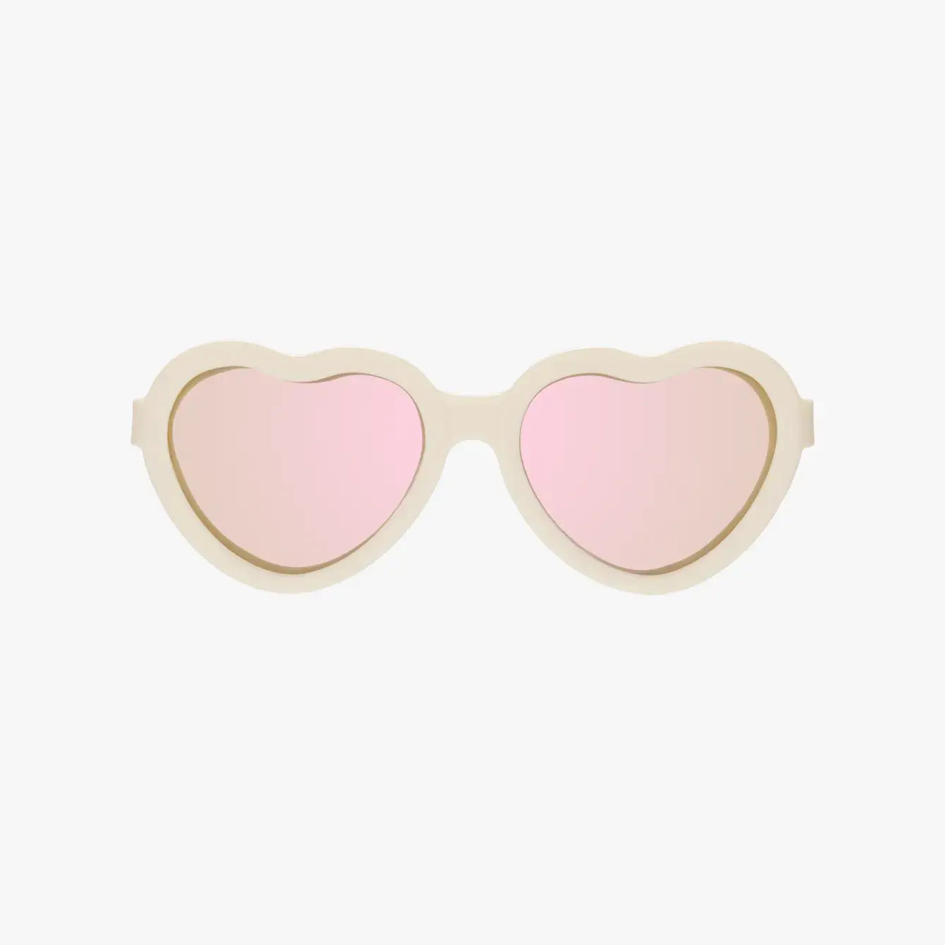 Image of Babiators - Polarized Heart Sunglasses: Ages 0-2 / Frosted Pink