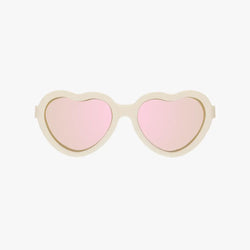 Image of Babiators - Polarized Heart Sunglasses: Ages 0-2 / Frosted Pink