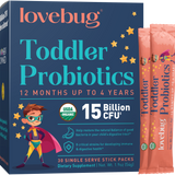 LoveBug Probiotics - Toddler Probiotics 12 months - 4 Years Organic (Powder)