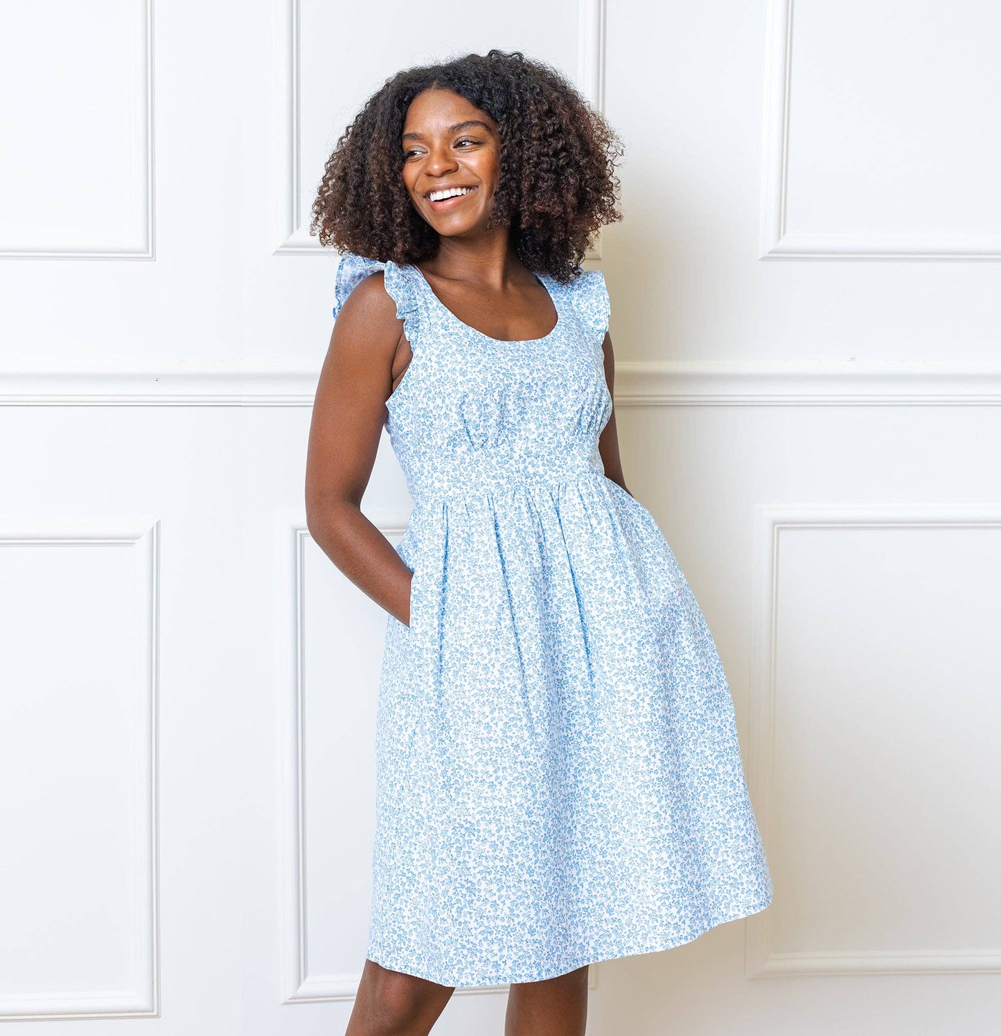 Hope and Henry - Flutter Sleeve Empire Dress