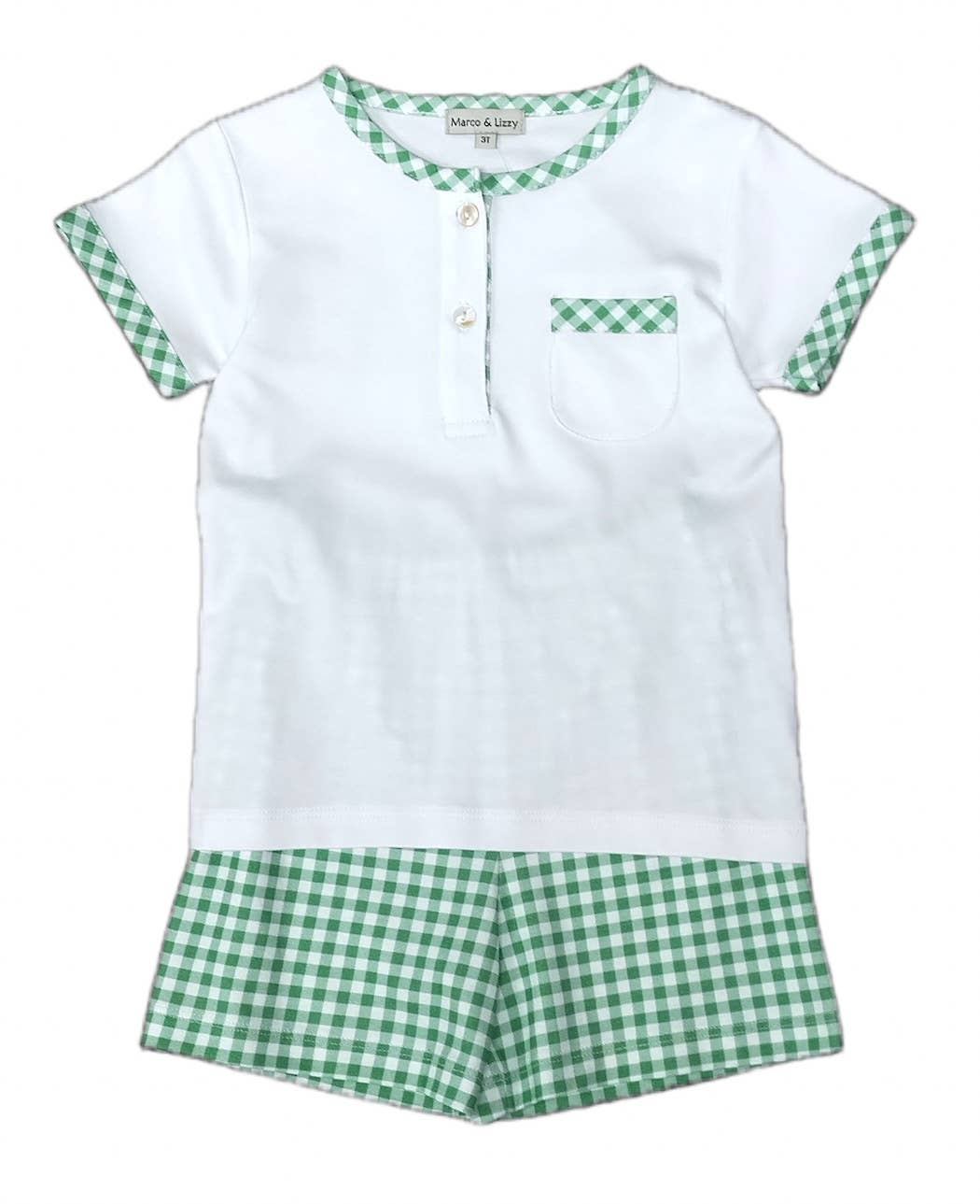 Marco and Lizzy - Cherries Collection Boys 2 pc Short Set