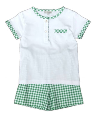 Marco and Lizzy - Cherries Collection Boys 2 pc Short Set