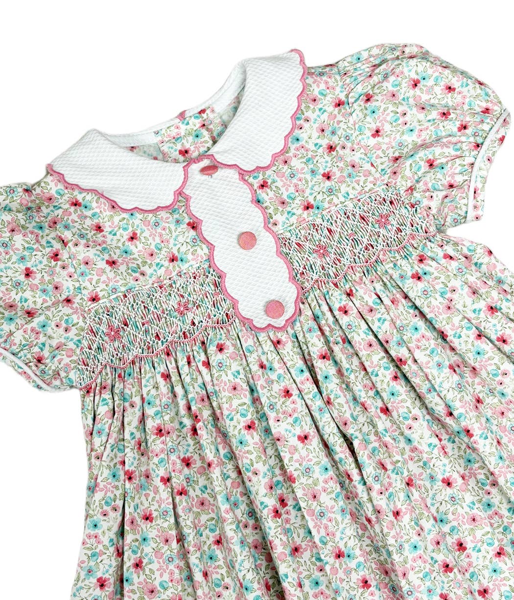 Marco and Lizzy -  AnnaLynn Smocked Girls Dress