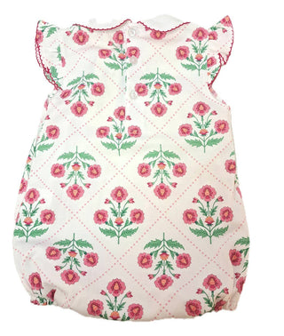 Marco and Lizzy - Madison Pima cotton floral baby girl romper