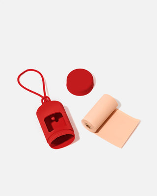 Wild One - Poop Bag Carrier Dispenser for Pets & Dogs: Blush