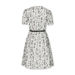 Image of Pleated Sleeve Woven Dress