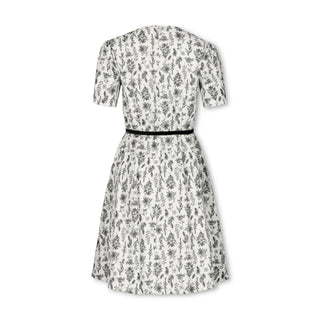 Pleated Sleeve Woven Dress