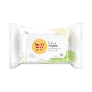 Burt's Bees - Baby Sensitive Wipes With Aloe, 72 ct