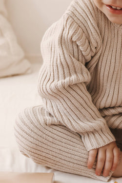 Image of Luna + Luca Chunky Rib Pullover