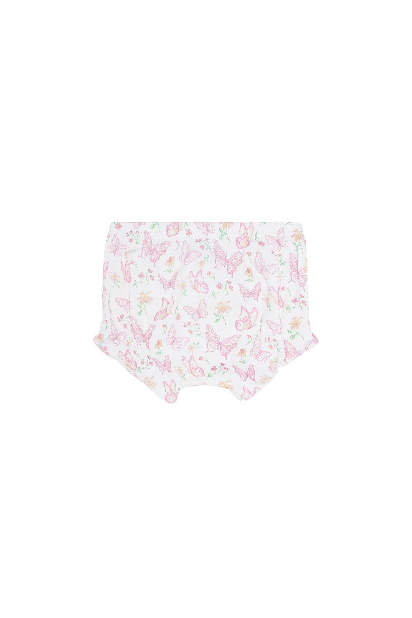 Nellapima - Butterflies Print Onesie Set: 6 - 9M / Pink