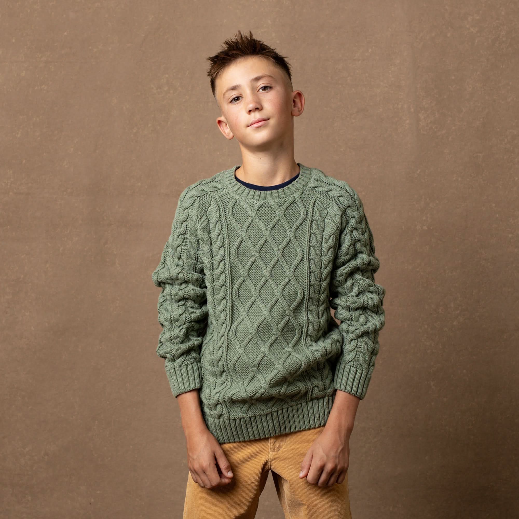 Image of Organic Raglan Fisherman Sweater