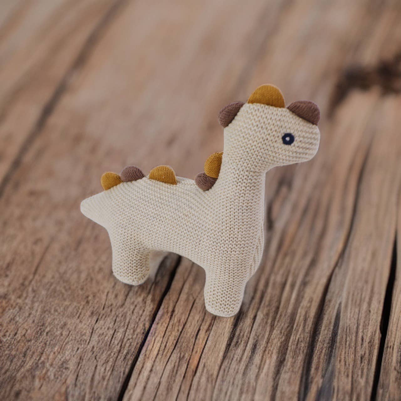 Dino Knit Stuffed Animal Soft Baby Toy