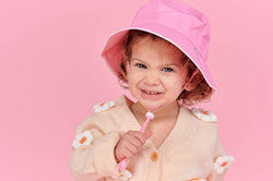Image of Babiators - Babiators Sun Hat in Conch Shell Pink / 0-12M