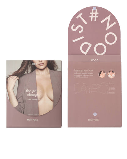 NOOD - Game Changer | Lift & Shape Adhesive Hemp Bra: No 5 Soft Tan / 4