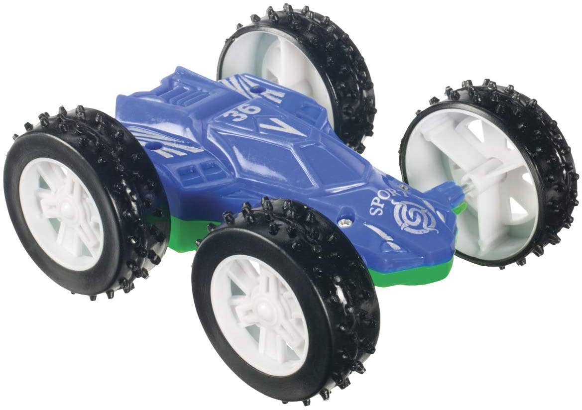 Image of Toysmith - Flip Car, Friction Pull-Back, Action Packed, Indoor/Outdoor