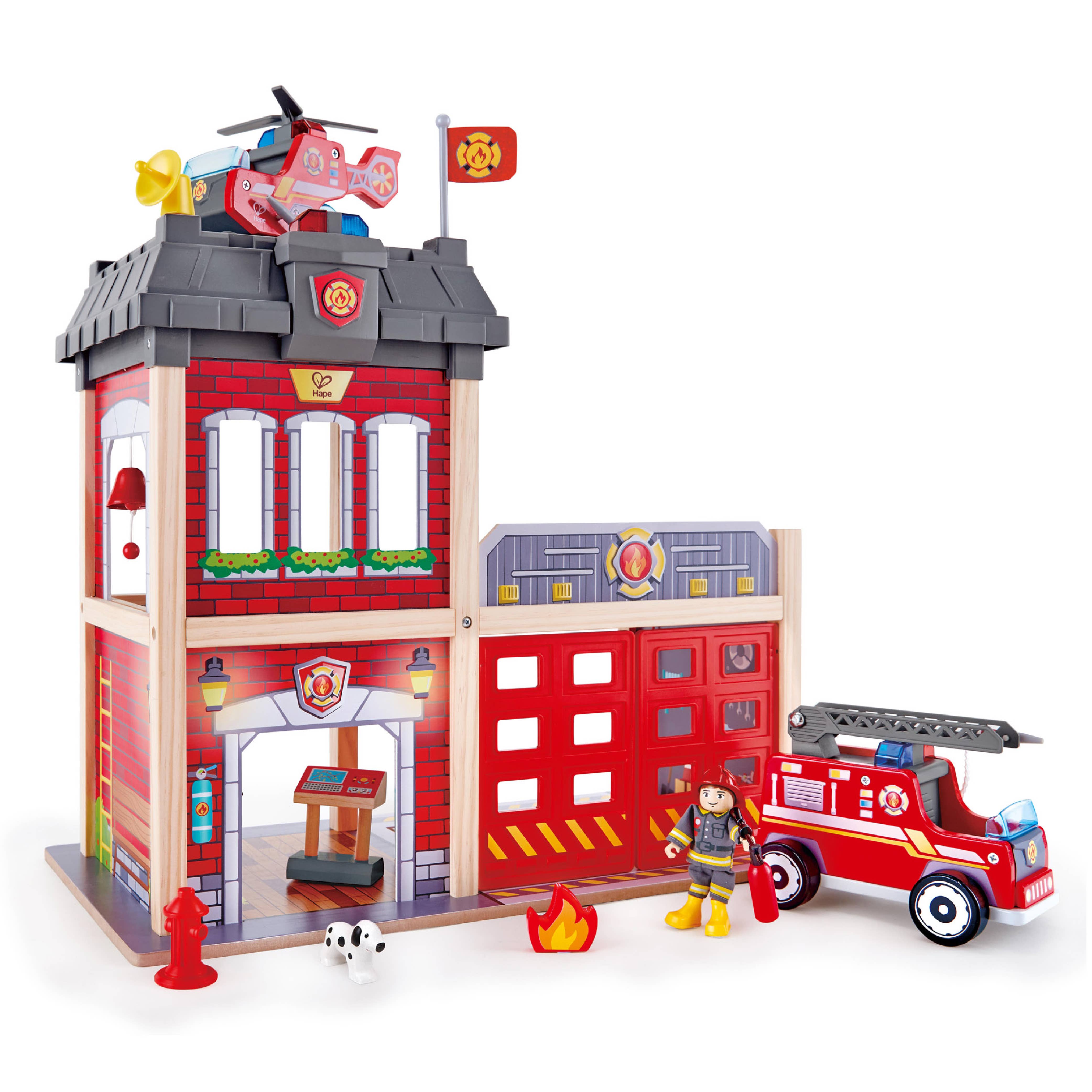 Fire Station-Wooden Playset