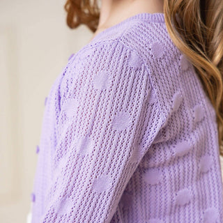 Organic Scallop Edge Cardigan