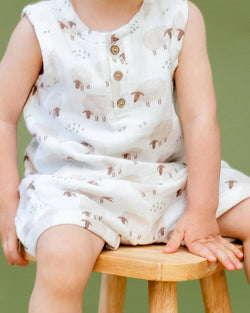 Image of Viverano Organics - Sheep Baby Top & Bottom