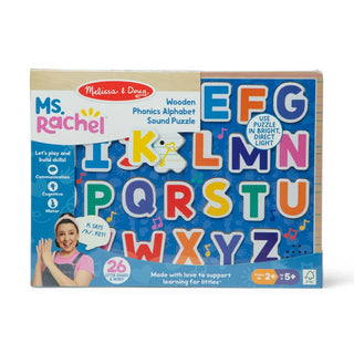 Melissa & Doug Ms. Rachel Wooden Phonics Alphabet Sound Puzzle