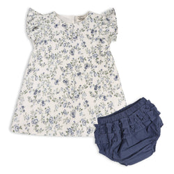 Image of Viverano Organics - Celia Floral Baby Bow Blouse +Bloomer (Organic)