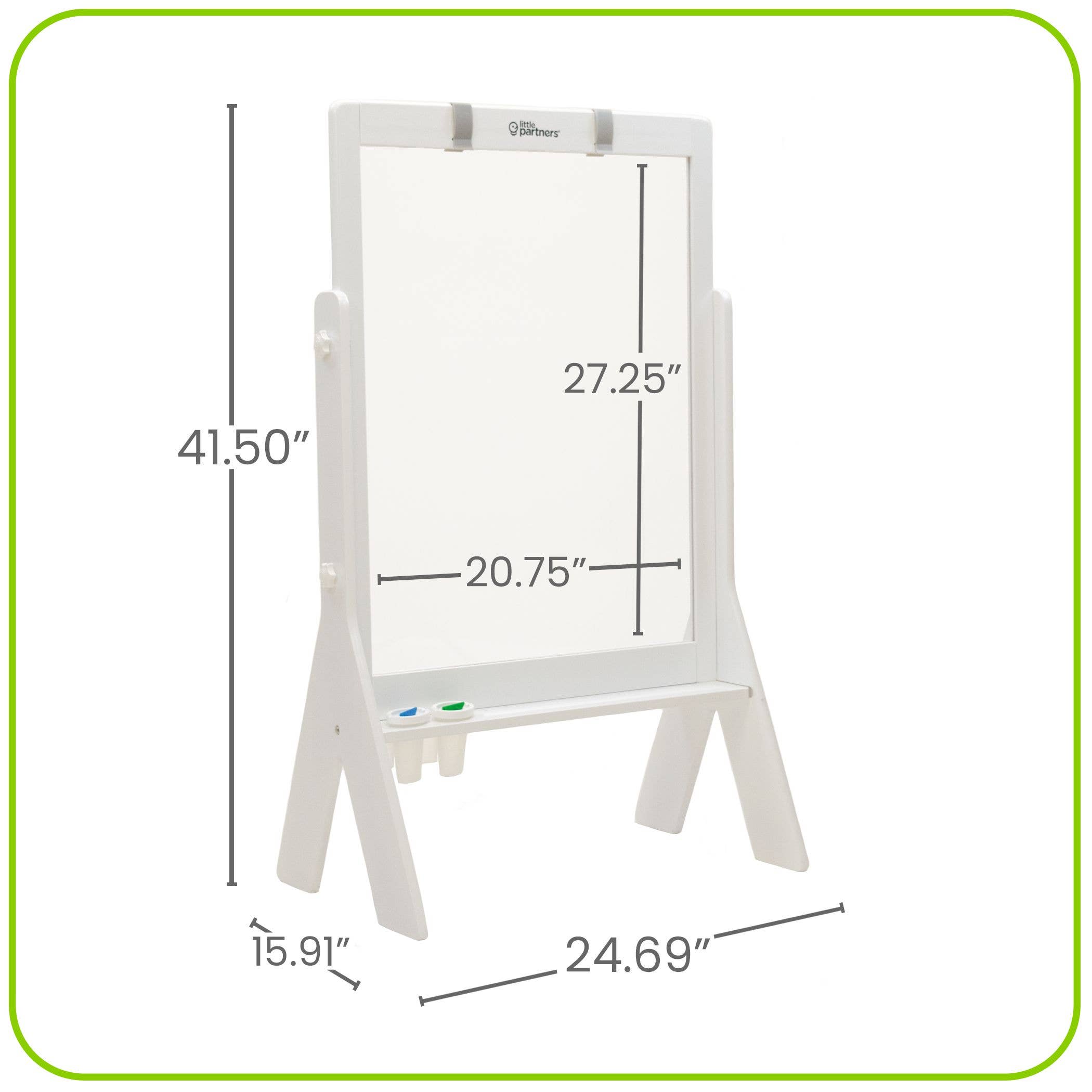 Image of Little Partners - Peek-A-Boo Art Easel - Transparent Art Easel