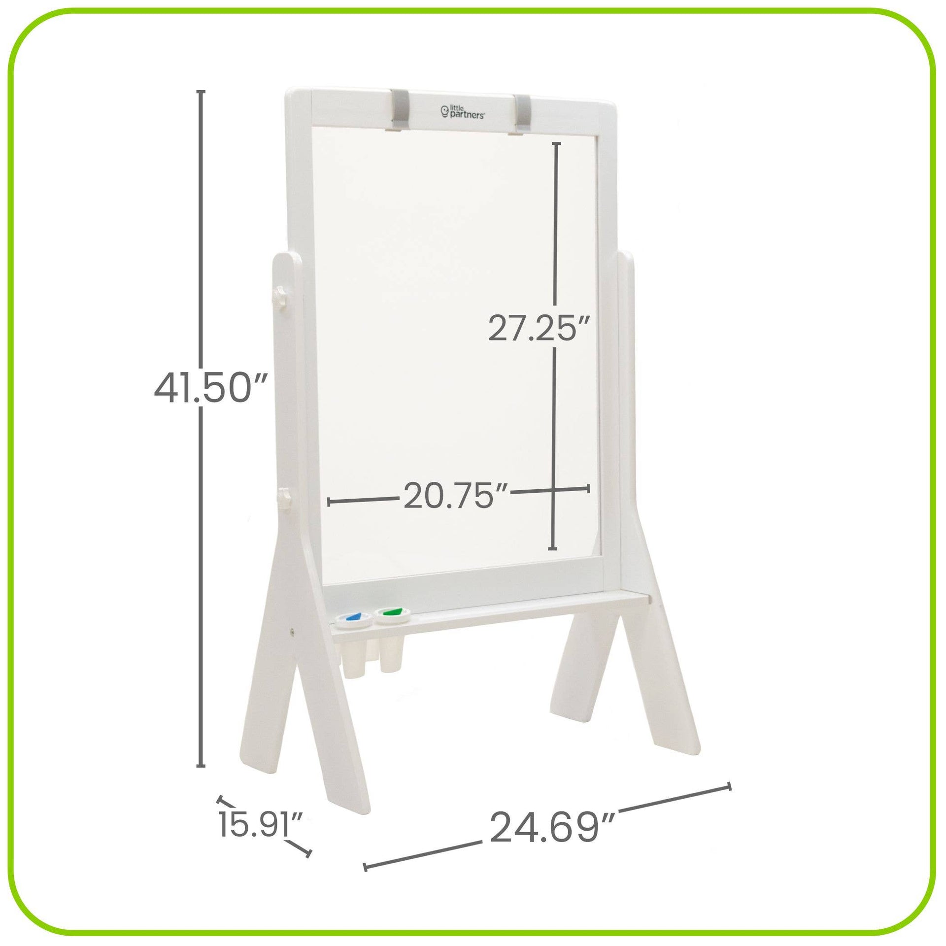 Little Partners - Peek-A-Boo Art Easel - Transparent Art Easel