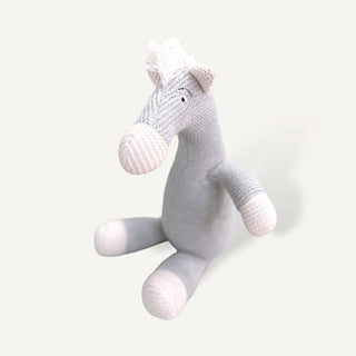 Viverano Organics - Horse Knit Stuffed Animal Soft Baby Toy (Organic Cotton)