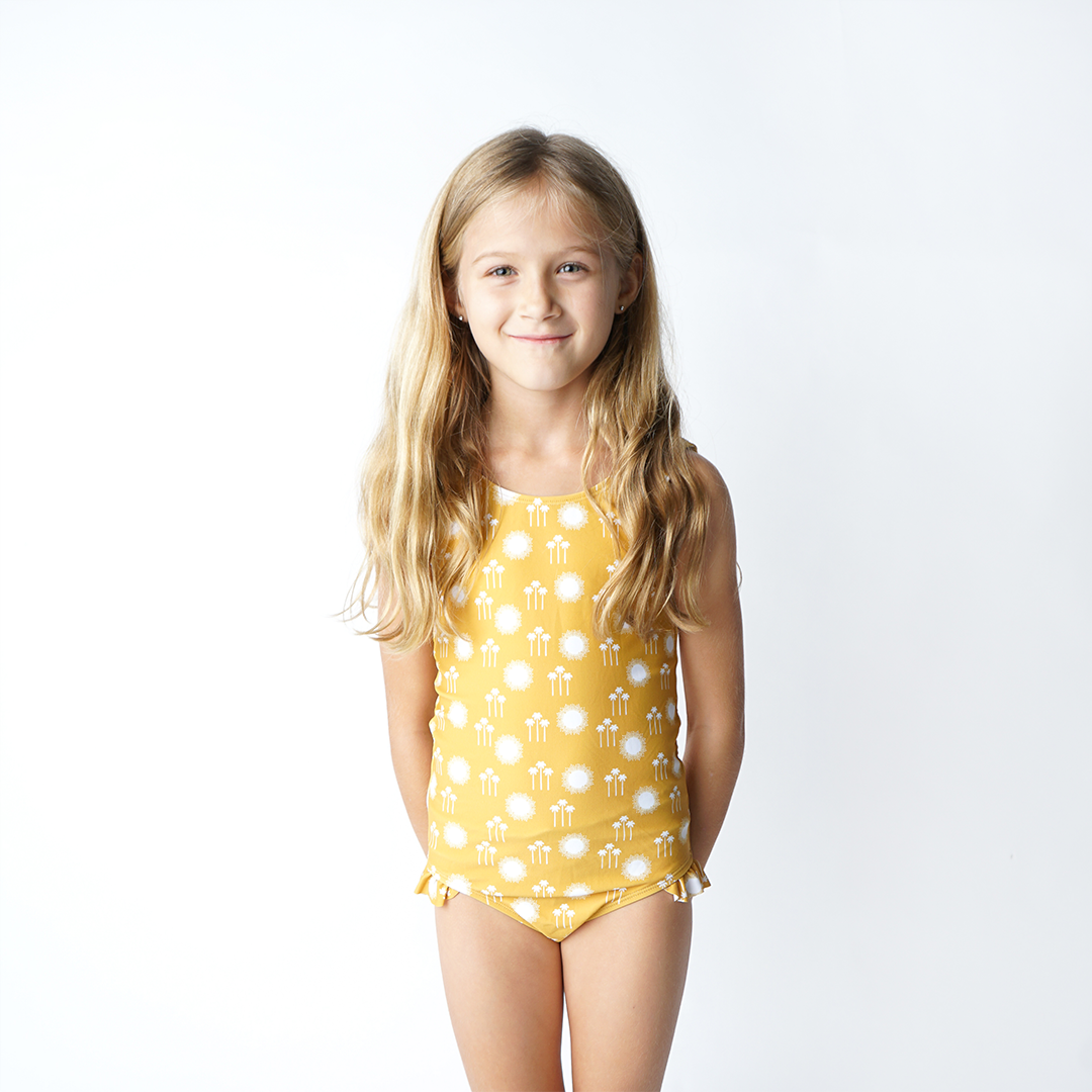 Emerson and Friends - Sunny Days One Piece Girls Swimsuit Kids Swim: 6/7T