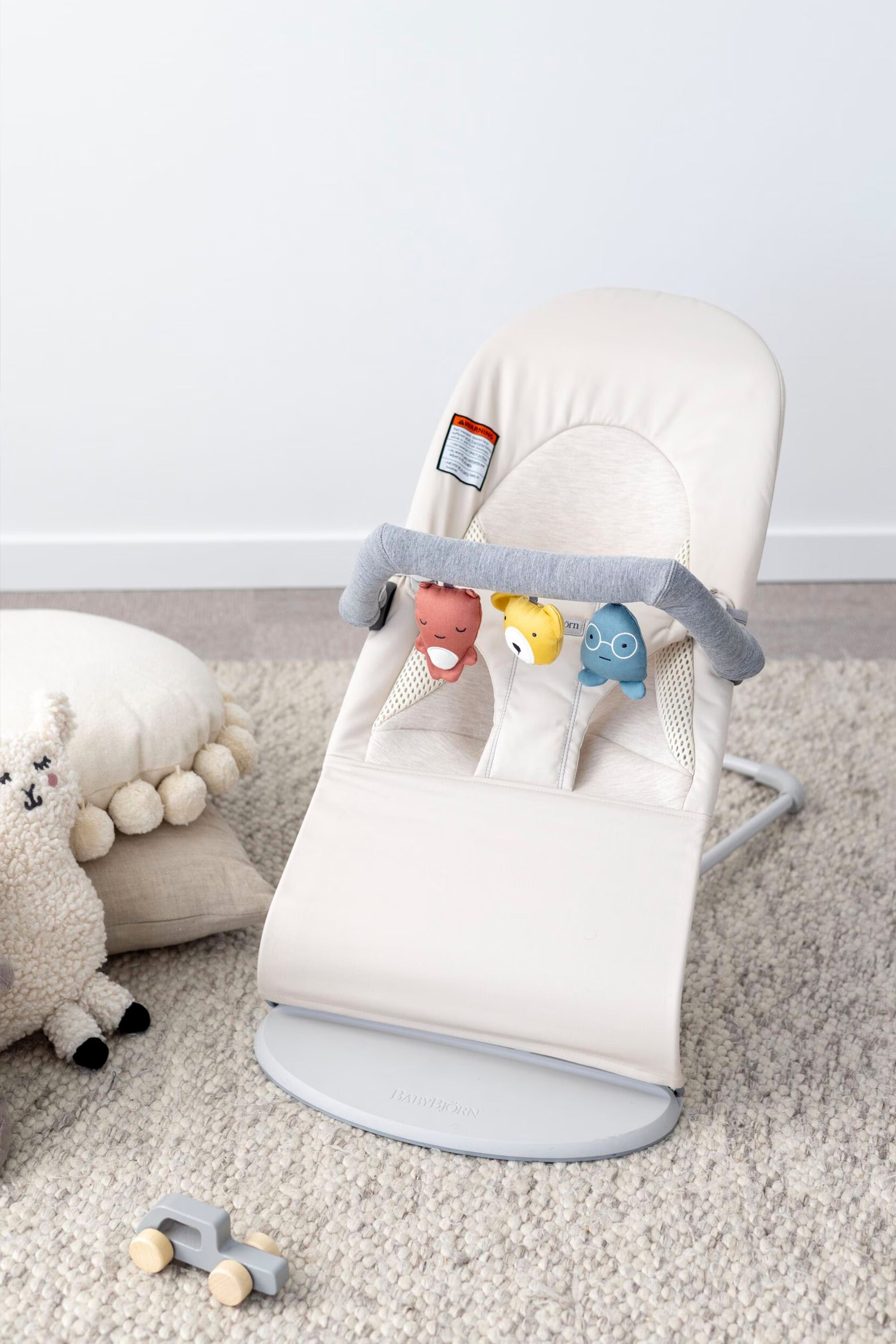 Image of Baby Bjorn Toy for Bouncer – Soft friends