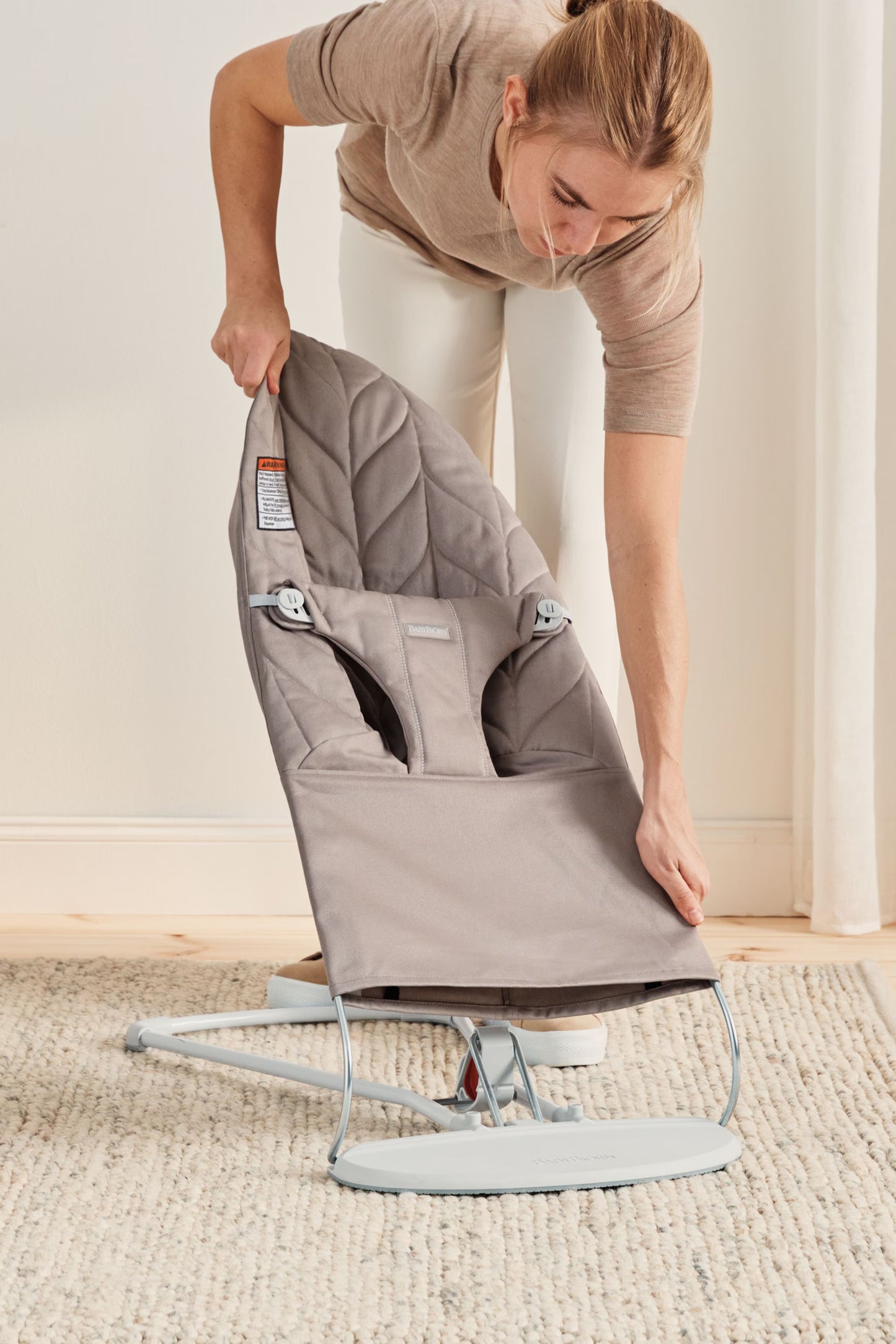 Baby Bjorn Bouncer Bliss: Petal Quilt, Woven.