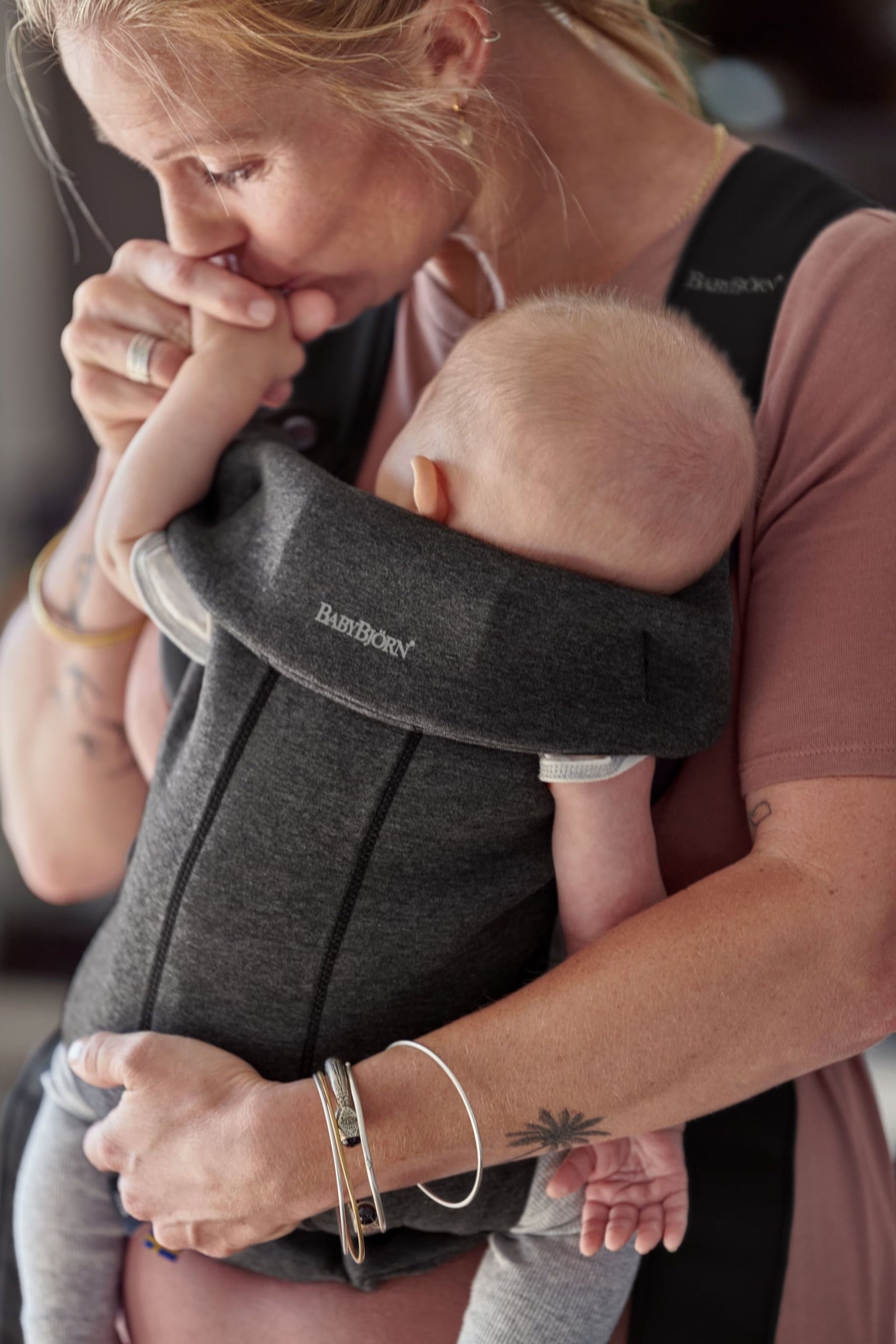 Baby Bjorn Baby Carrier Mini - Biege, 3D Jersey