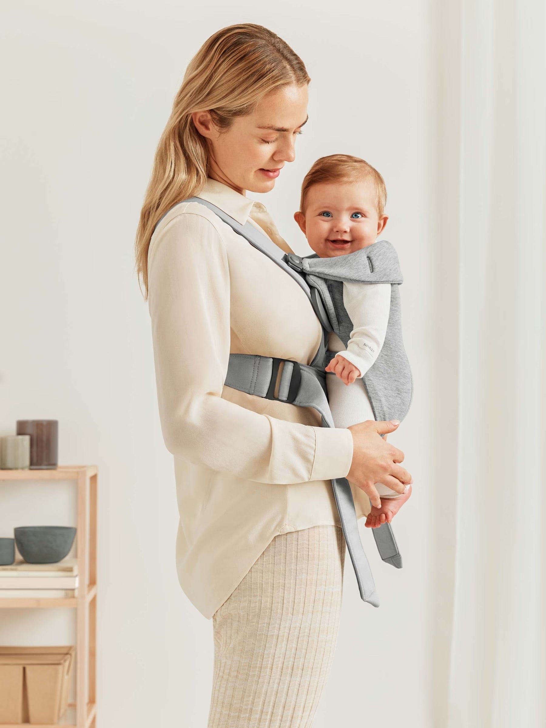 Baby Bjorn Baby Carrier Mini - Biege, 3D Jersey