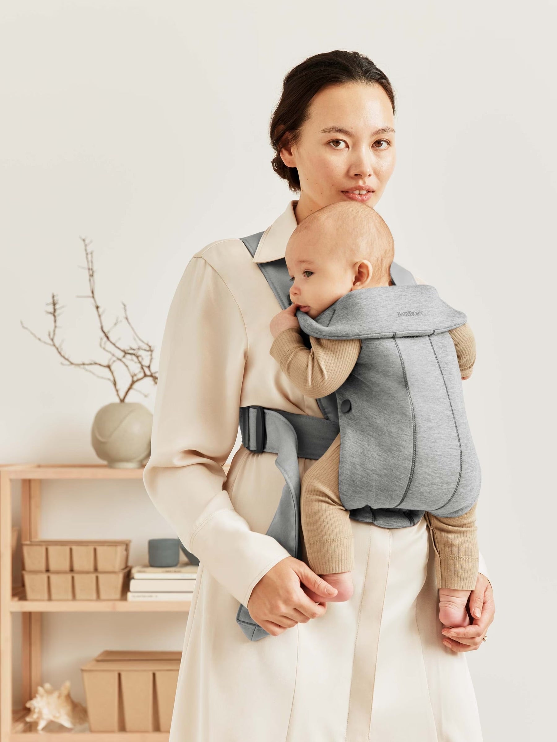 Baby Bjorn Baby Carrier Mini - Biege, 3D Jersey