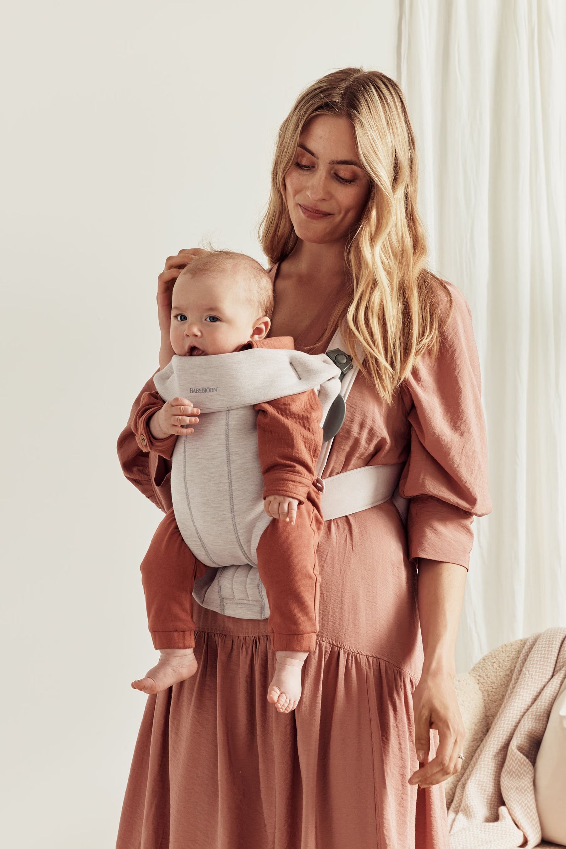 Baby Bjorn Baby Carrier Mini - Biege, 3D Jersey