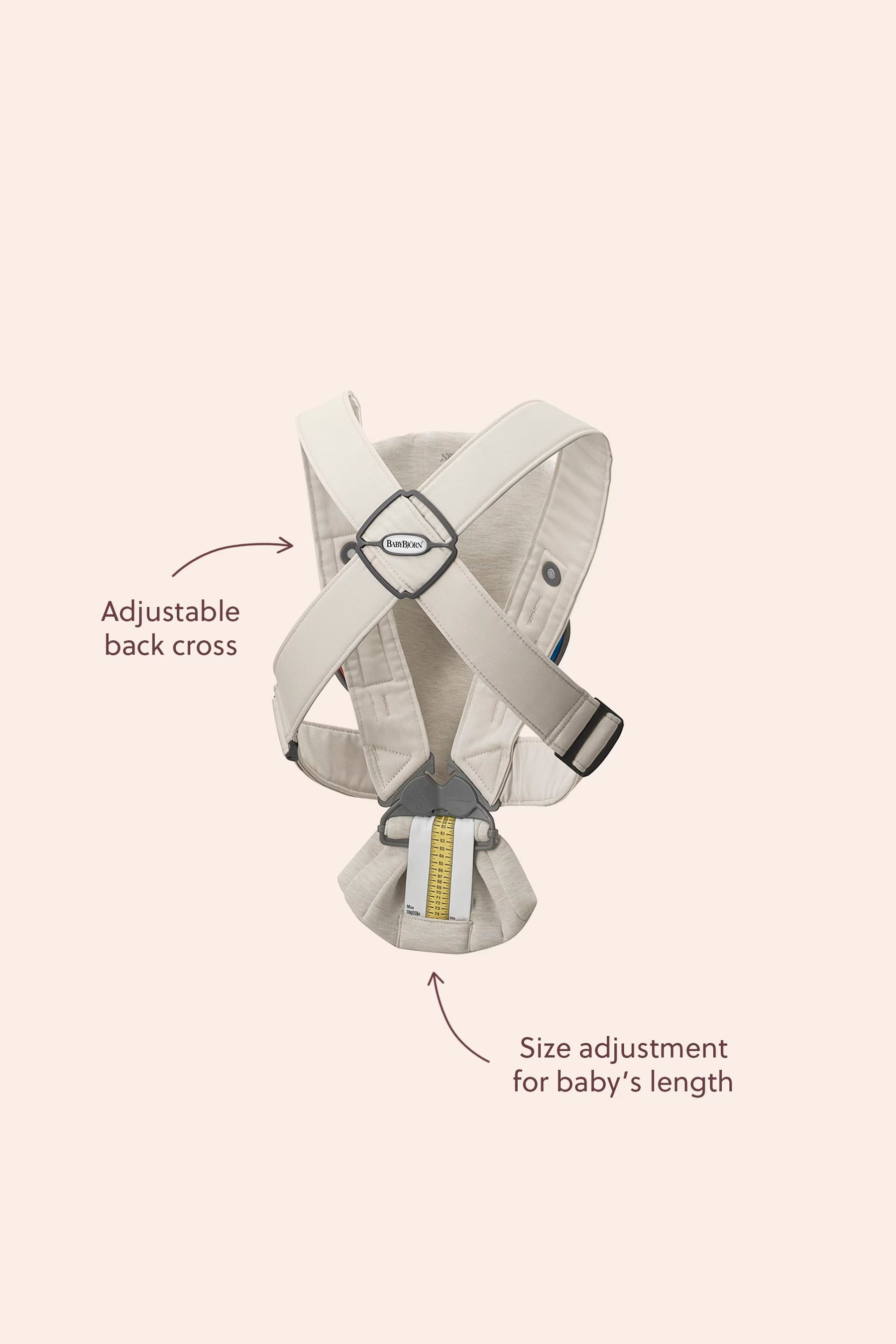 Baby Bjorn Baby Carrier Mini - Biege, 3D Jersey