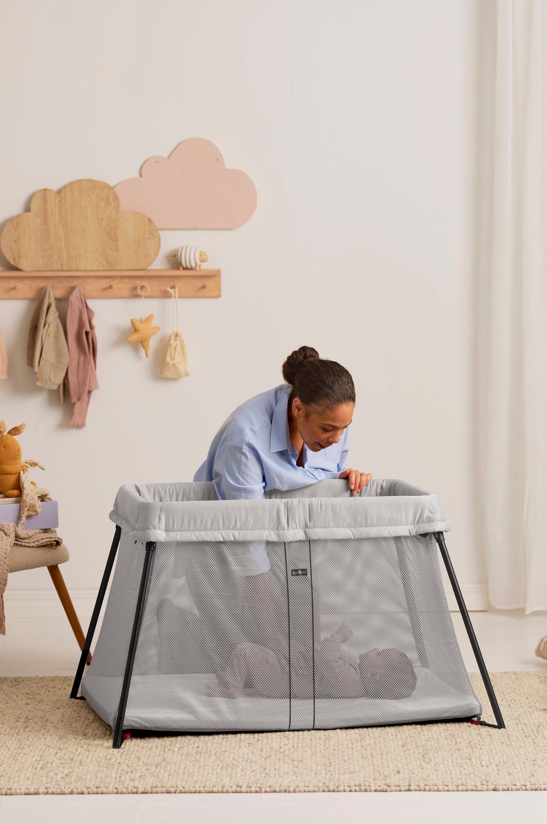 Image of Baby Bjorn Travel Crib Light - Silver